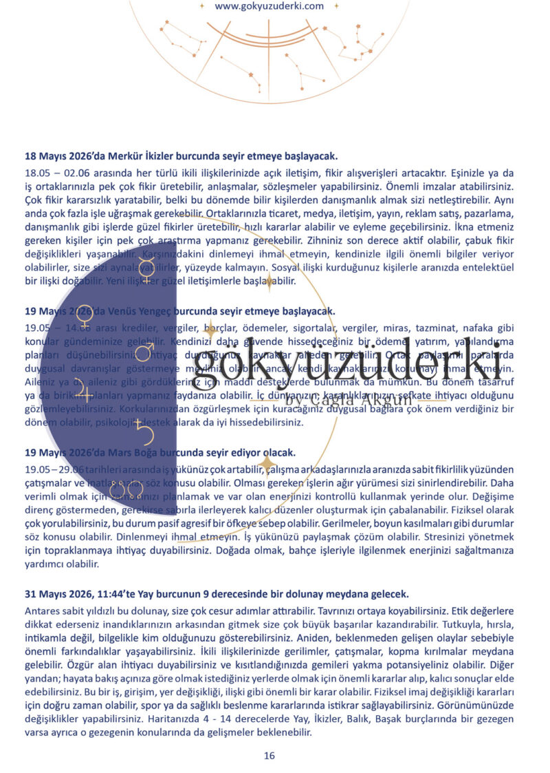 2026 Gezegen Geçişlerinin Yükselen Burçlara Etkileri - Oğlak | Dijital içerik PDF satışı